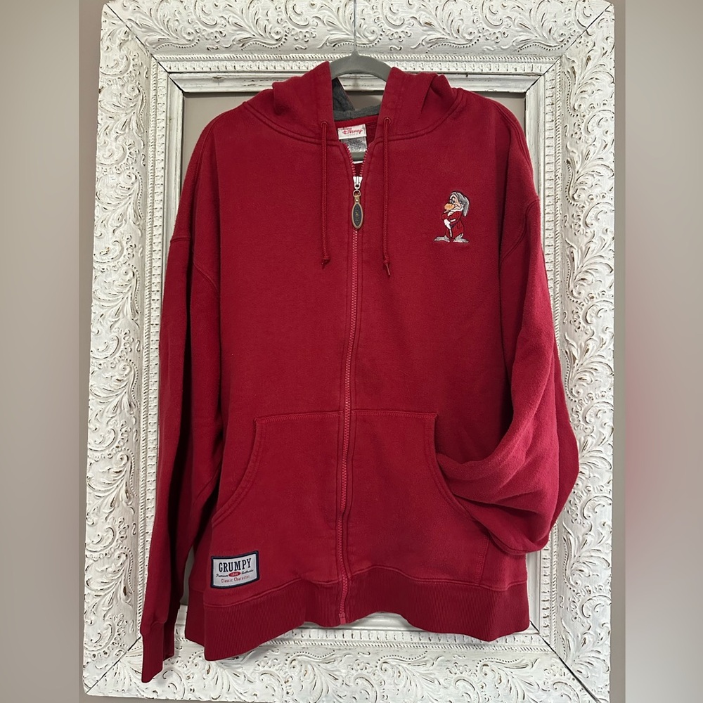 Vintage Disney Store Grumpy full zip hoodie. Size 2XL ❣️
